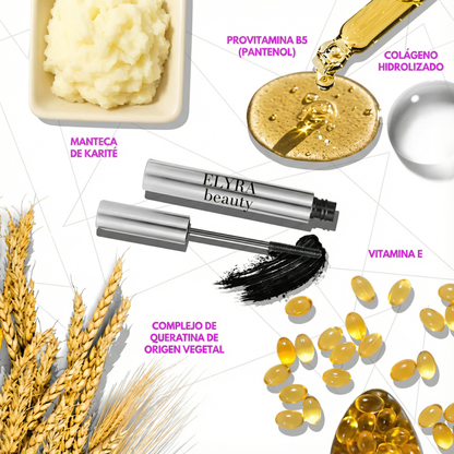 Elyra Beauty | Mascara de pestañas alargadora y nutritiva natural