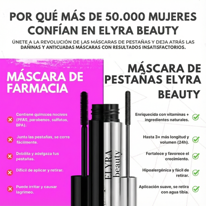 Elyra Beauty | Mascara de pestañas alargadora y nutritiva natural
